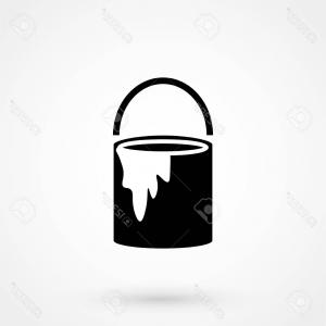 300x300 Photostock Vector Paint Bucket Icon Paint Bucket Vector