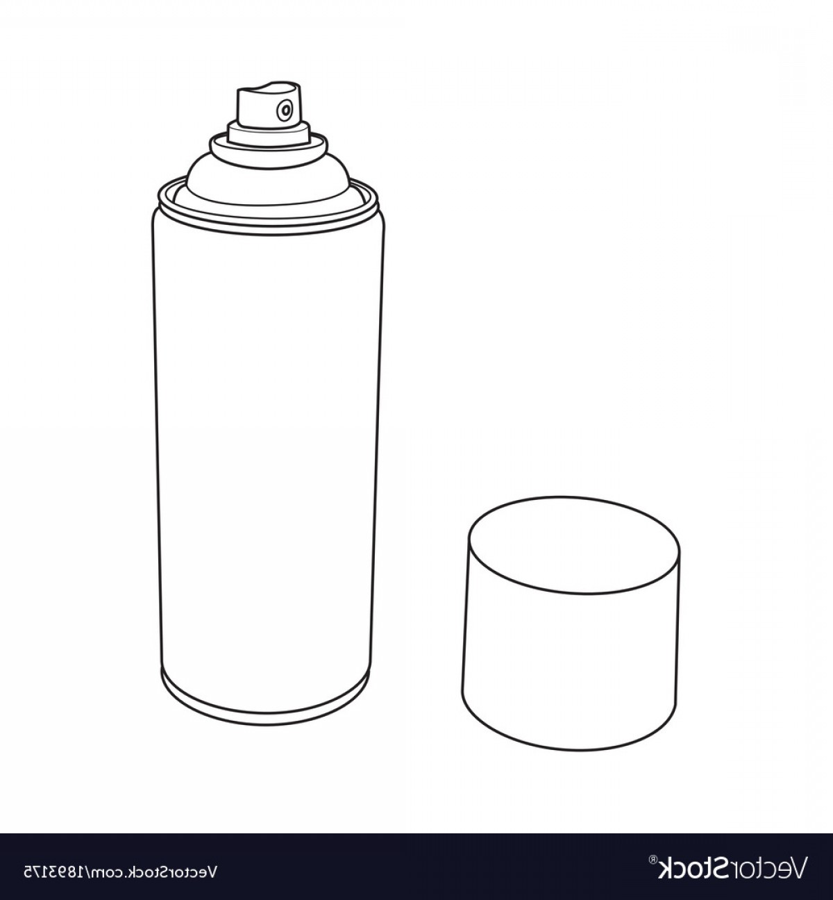 1200x1296 Spray Paint Can Outline Vector Createmepink