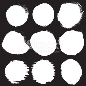 300x300 Grunge Paint Circle Vector Element Brush Smear Stain Texture