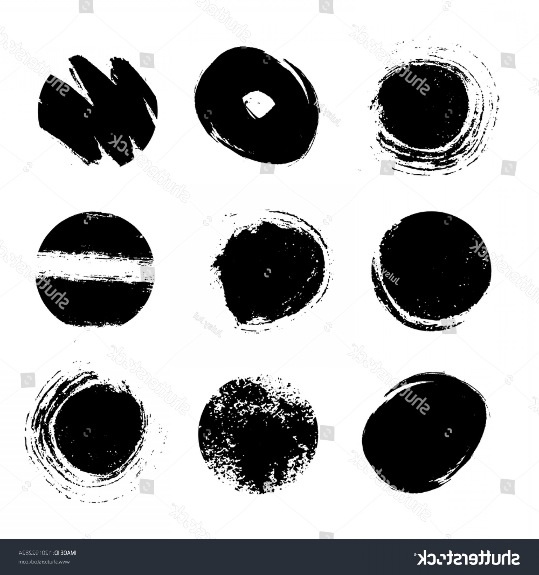 1800x1920 Grunge Paint Circle Vector Element Set Hoodamathrun
