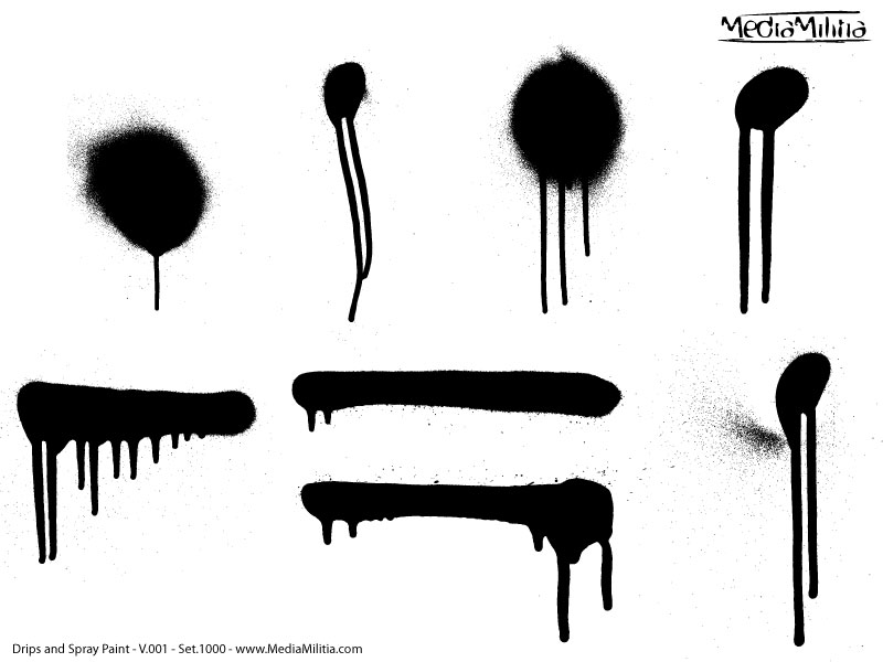 800x600 Drips And Spray Paint Pack Free Vectors Media Militia