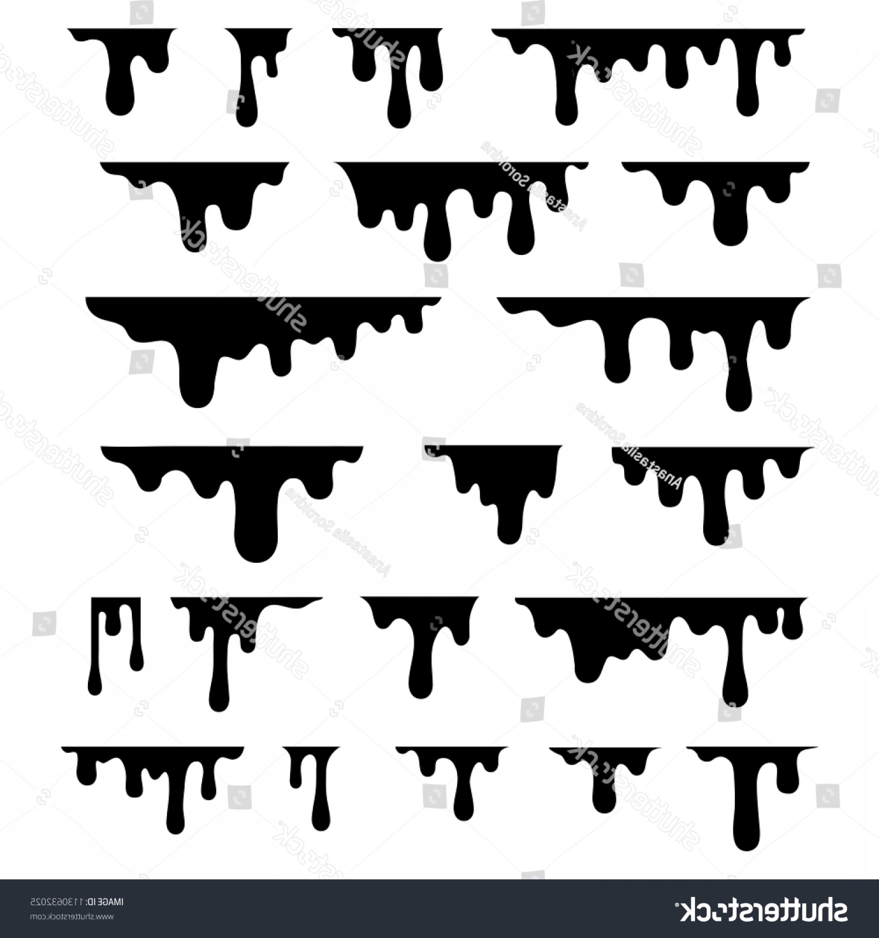 1800x1920 Silhouette Flowing Down Paint Dripping Vector Soidergi