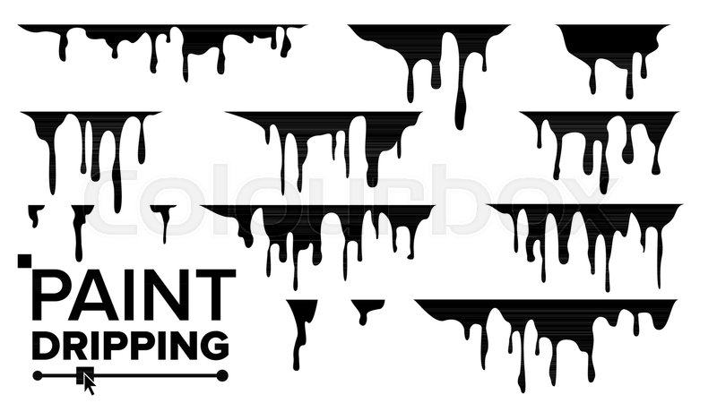 800x450 Paint Dripping Liquid Vector Abstract Stock Vector Colourbox