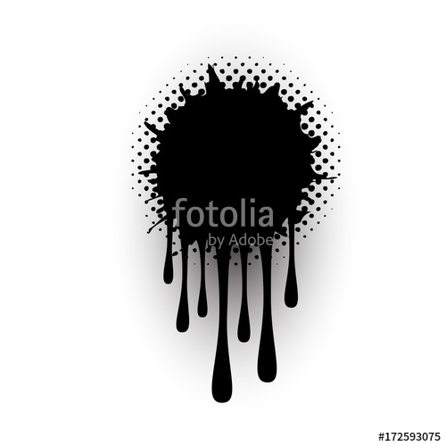 500x500 Black Paint Drop Vector Stock Image And Royalty Free Vector