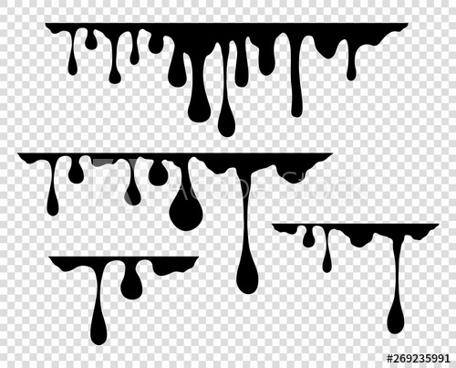 500x403 Flowing Thick Paint, Caramel, Ink The Long, Viscous Drop Vector