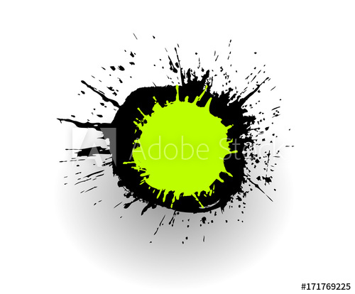 500x414 Grunge Paint Drop Vector Frame