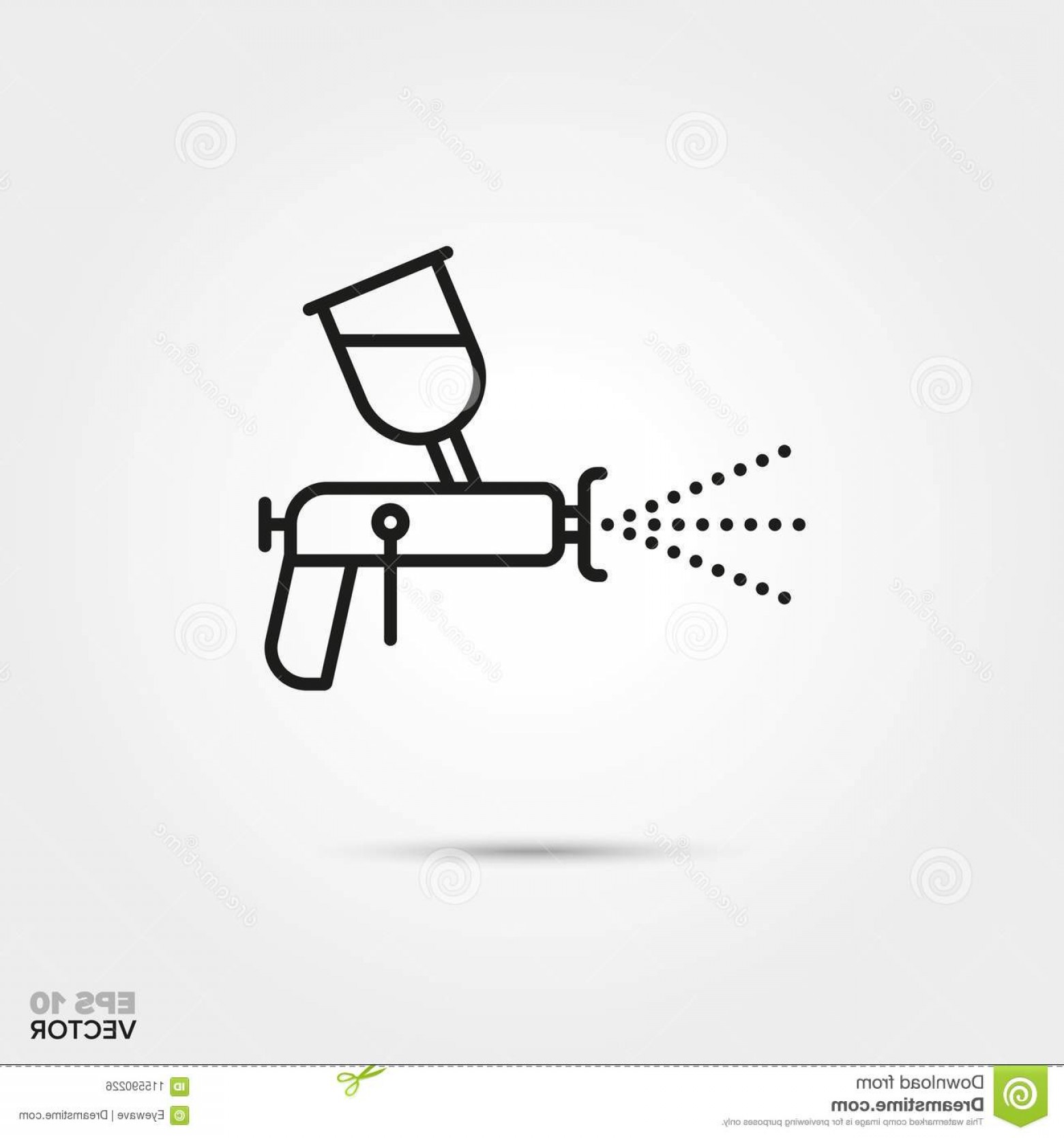 1560x1668 Paint Gun Vector Line Icon Automotive Parts Repair Service Symbol