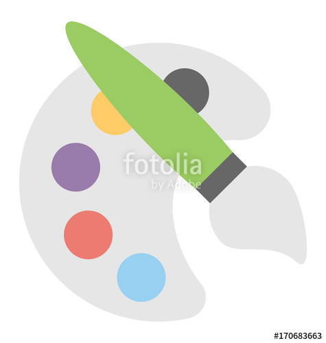 475x500 Paint Palette Vector Icon Stock Image And Royalty Free Vector