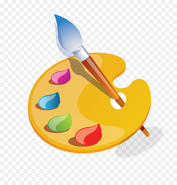 574x600 Palette Vector Graphics Painting Clip Art