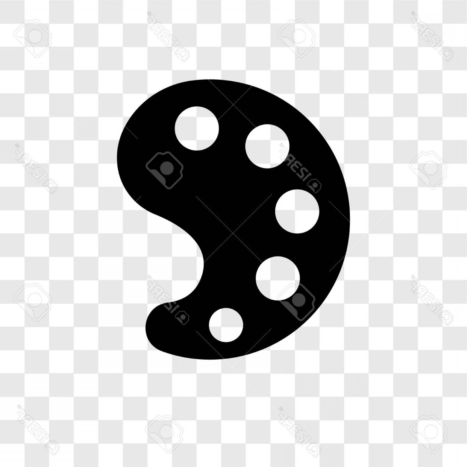 1560x1560 Photostock Vector Paint Palette Vector Icon Isolated