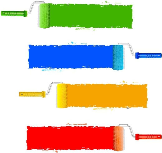 520x492 Paint Rollers Free Vector In Adobe Illustrator