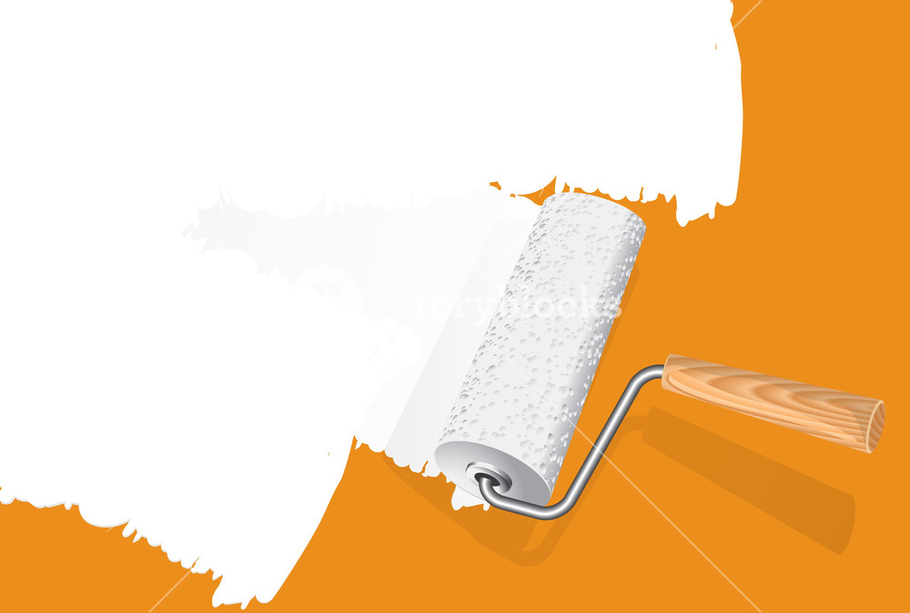 1000x674 Paint Rollers Vector Royalty Free Stock Image