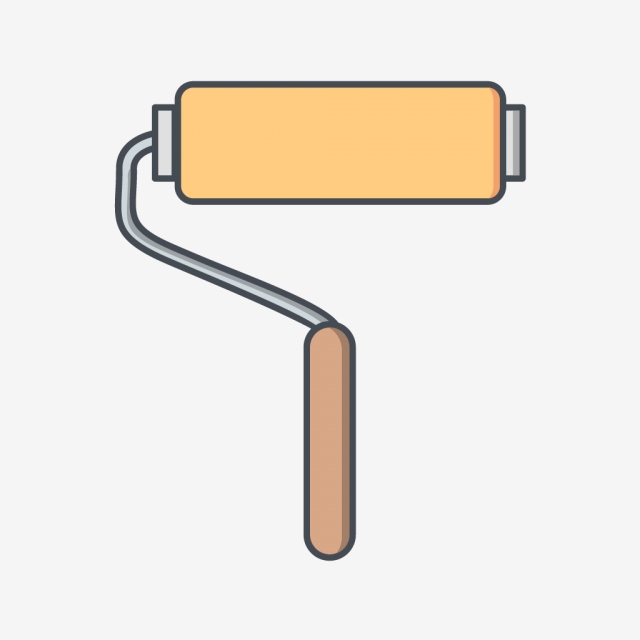 640x640 Vector Paint Roller Icon, Paint, Roller, Brush Png And Vector