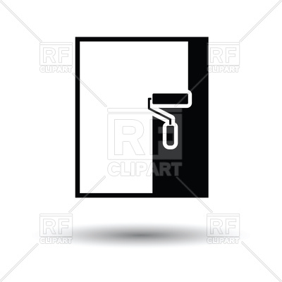 400x400 Wall Painting Icon On White Background