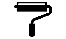 280x168 Paint Roller Vector Item