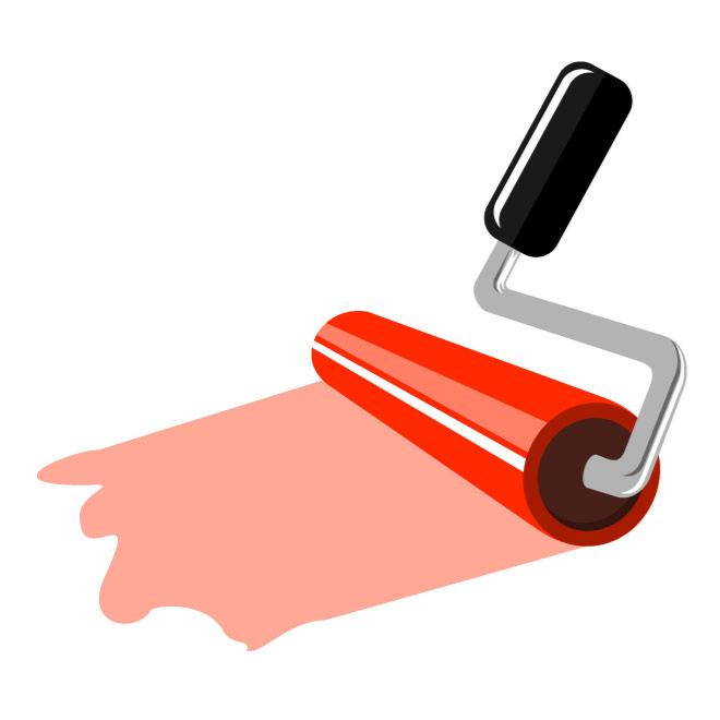 660x660 Paint Roller Vector Graphics