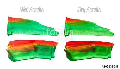 500x287 Vector Colorful Paint Smear Stroke Stain Set Abstract Acrylic