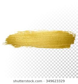260x280 Vector Gold Paint Smear Stroke Stain Abstract Gold Glittering