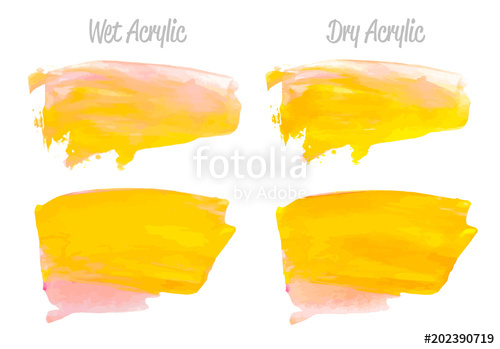 500x349 Vector Red And Gold Paint Smear Stroke Stain Set Abstract Gold