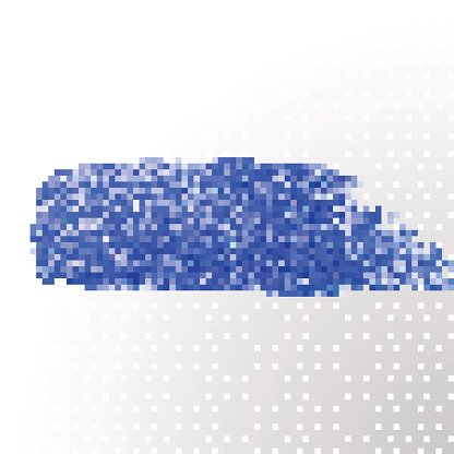 416x416 Deep Blue Watercolor Brush Abstract Vector Oil Paint Smear Stock