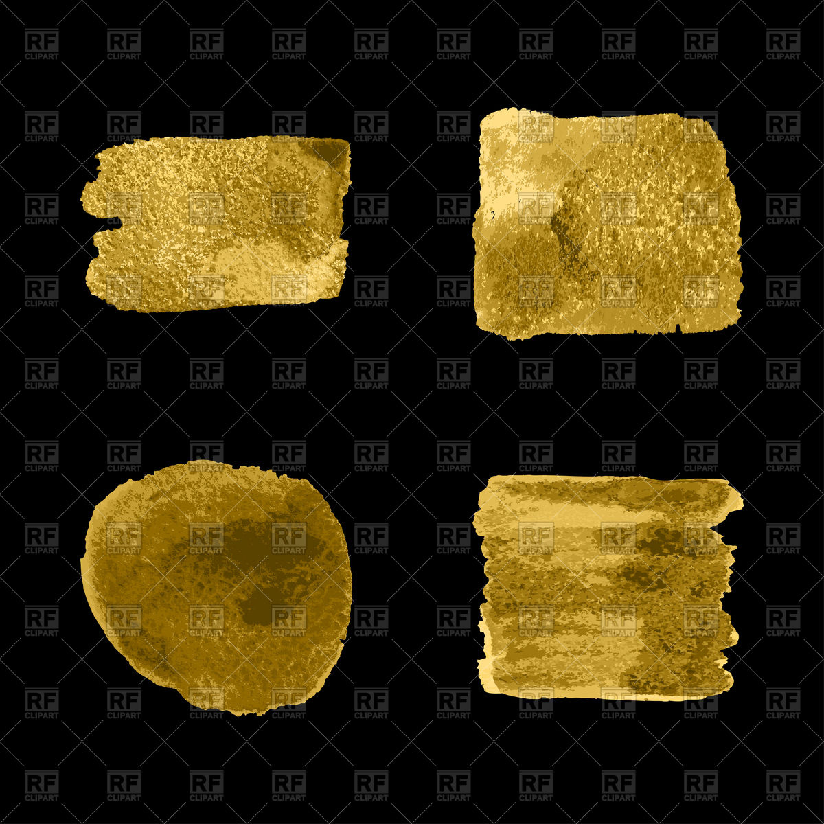 Gold Paint Smear Stroke Stain On Black Background 1200x1200 Gold Paint Smear Stroke Stain On Black Background