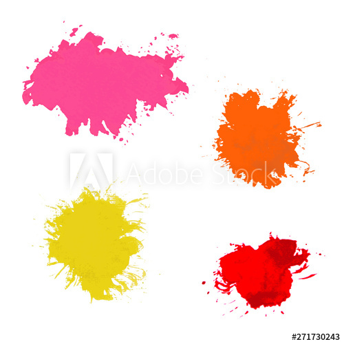 Paint Splash Vector Set Of Brush Strokes 500x500 Paint Splash Vector Set Of Brush Strokes