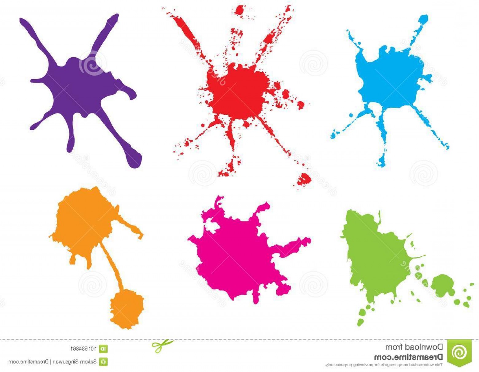 Vector Color Paint Splatter Set Illustrat Illustration Image 1560x1210 Vector Color Paint Splatter Set Illustrat Illustration Image