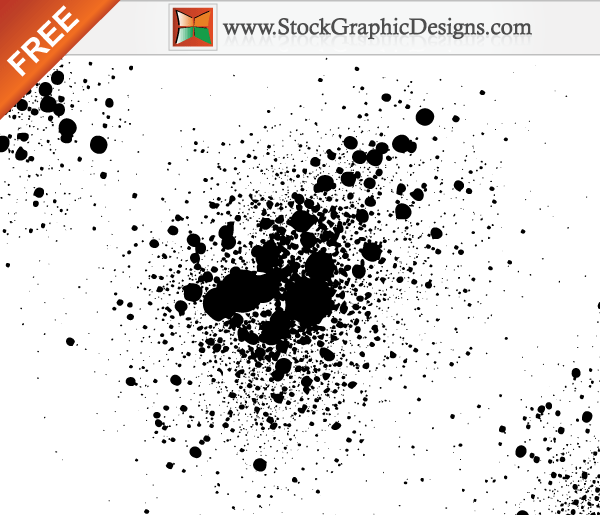 600x515 Paint Splatter Free Vector Illustration Free Vector Grunge