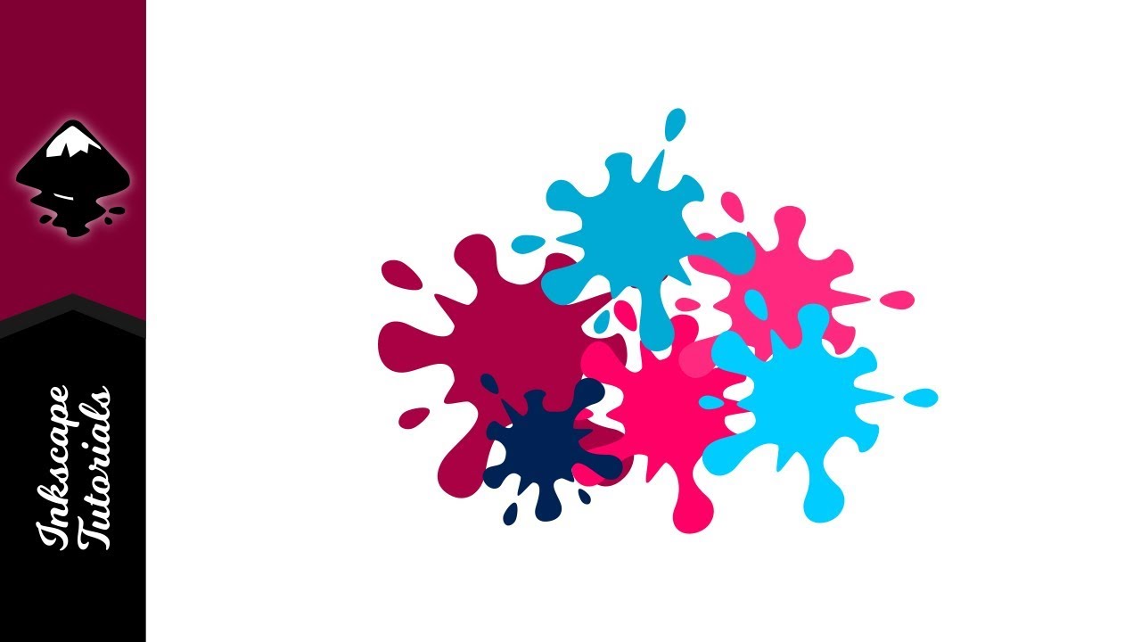 1280x720 Inkscape Tutorial Create A Vector Paint Splatter Graphic