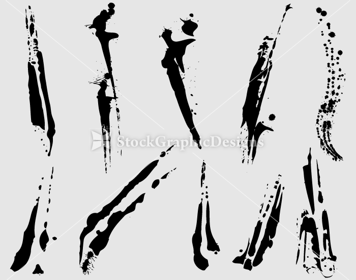 700x550 Paint Splatter Vector Illustrator Set Vector Photoshop