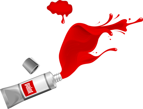 600x457 Red Ink Paint Splash Free Vector In Adobe Illustrator