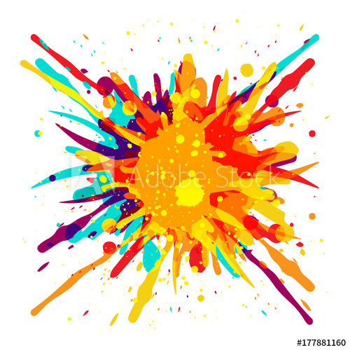500x500 Vector Splatter Color Background Design Illustration Vector