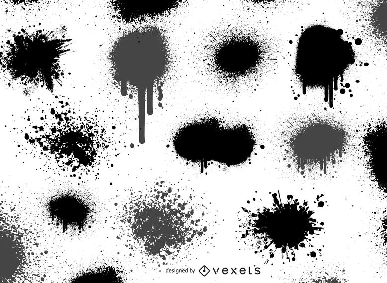 778x570 High Detail Vector Paint Splatters Drips