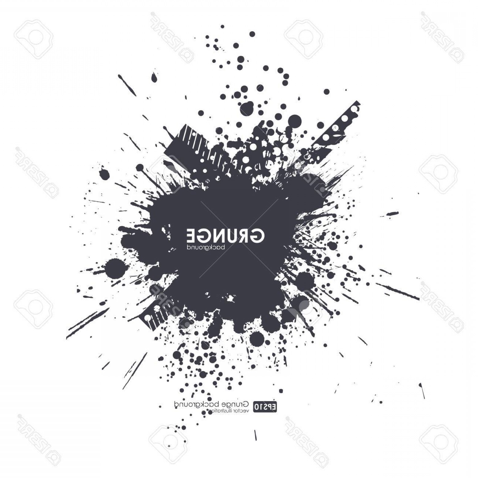 1560x1560 Photostock Vector Splatter Background Black Ink Splats Spray Paint