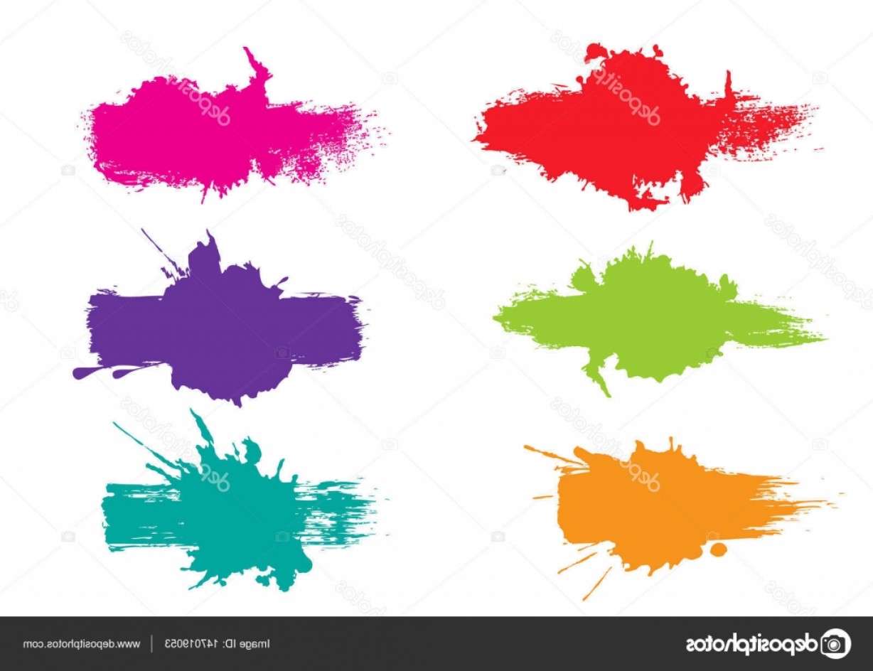 1228x944 Stock Illustration Vector Colorful Paint Splatter Paint Soidergi