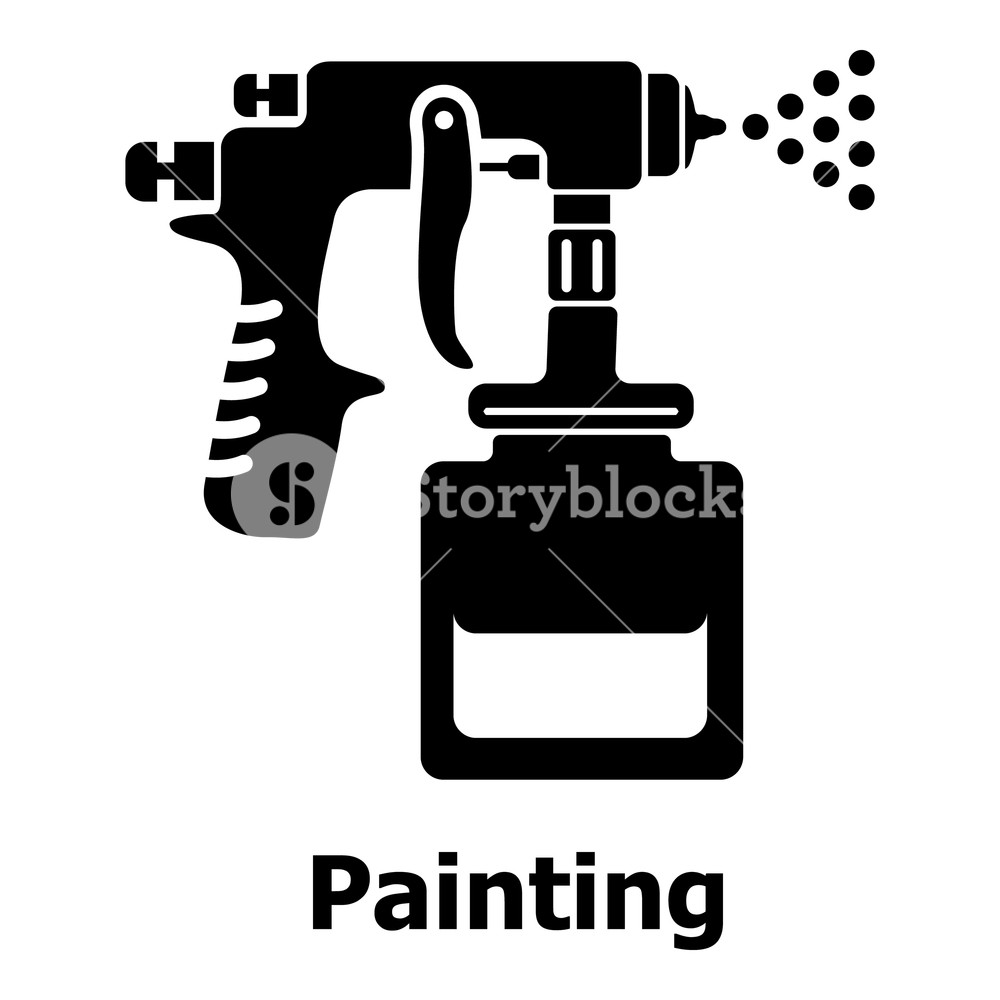Spray Gun Icon Simple Illustration Of Spray Gun Vector Icon 1000x1000 Spray Gun Icon Simple Illustration Of Spray Gun Vector Icon