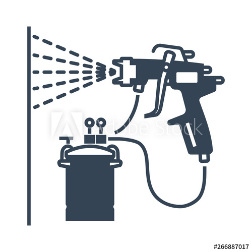 Paint Spray Gun Vector At Collection Of Paint Spray