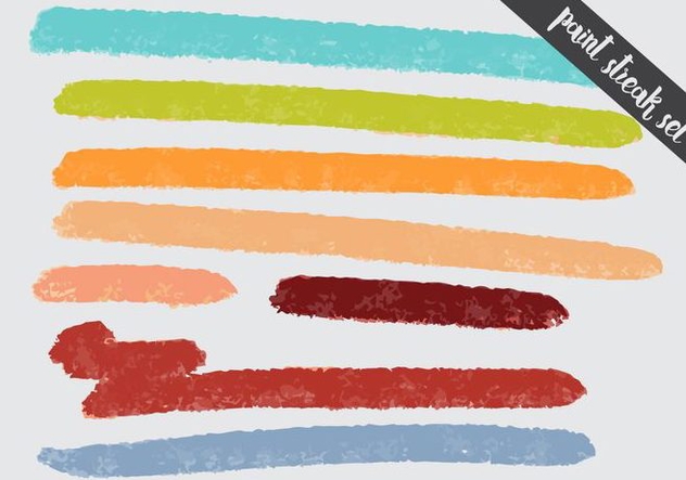 632x443 Paint Streak Colorful Fun Set Free Vector Download Cannypic