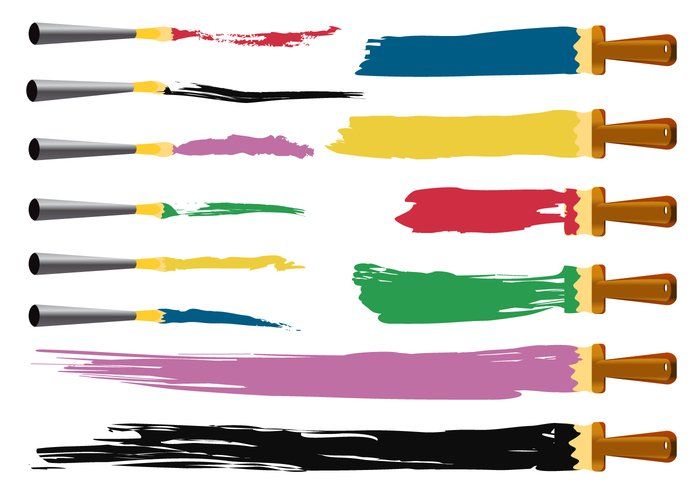 700x490 Paint Streak Vectors Aut Cinema Painting, Vector Art, Art