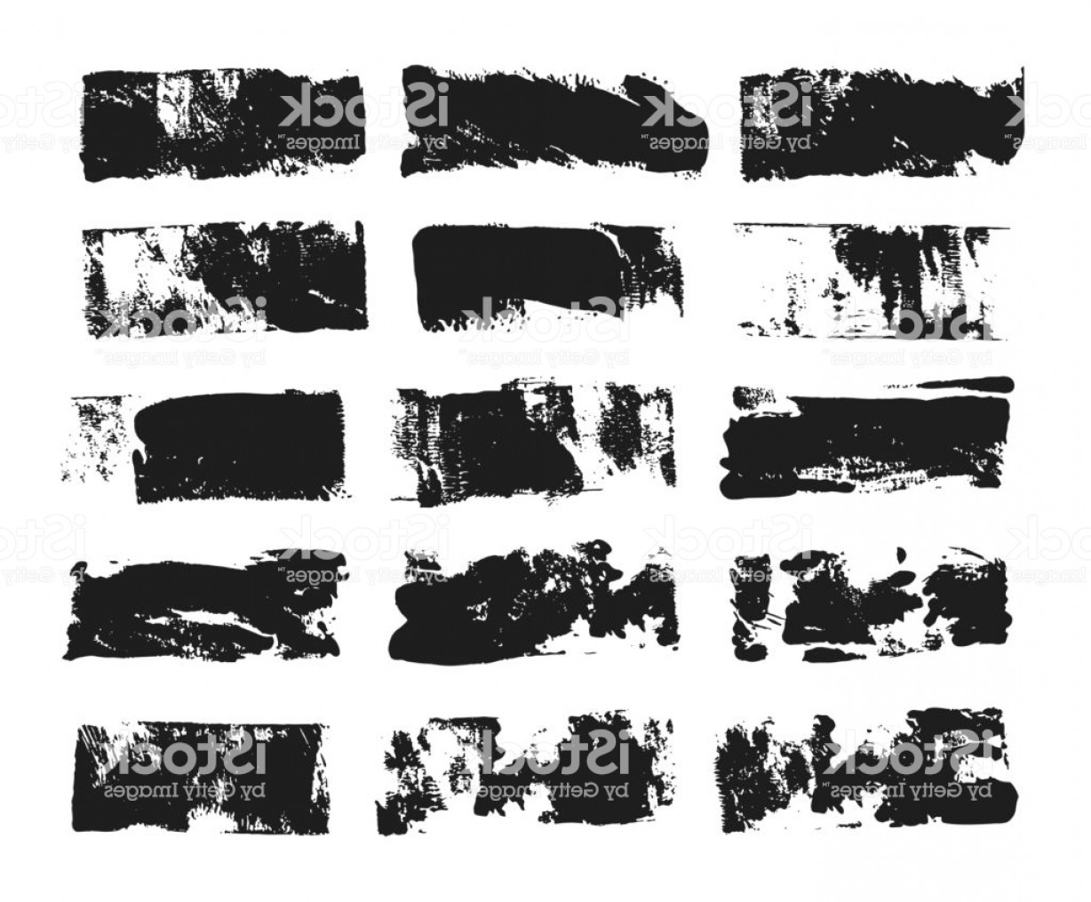 Set Of Rectangular Text Box Grunge Paint Stripe Vector Brush 1228x1015 Set Of Rectangular Text Box Grunge Paint Stripe Vector Brush