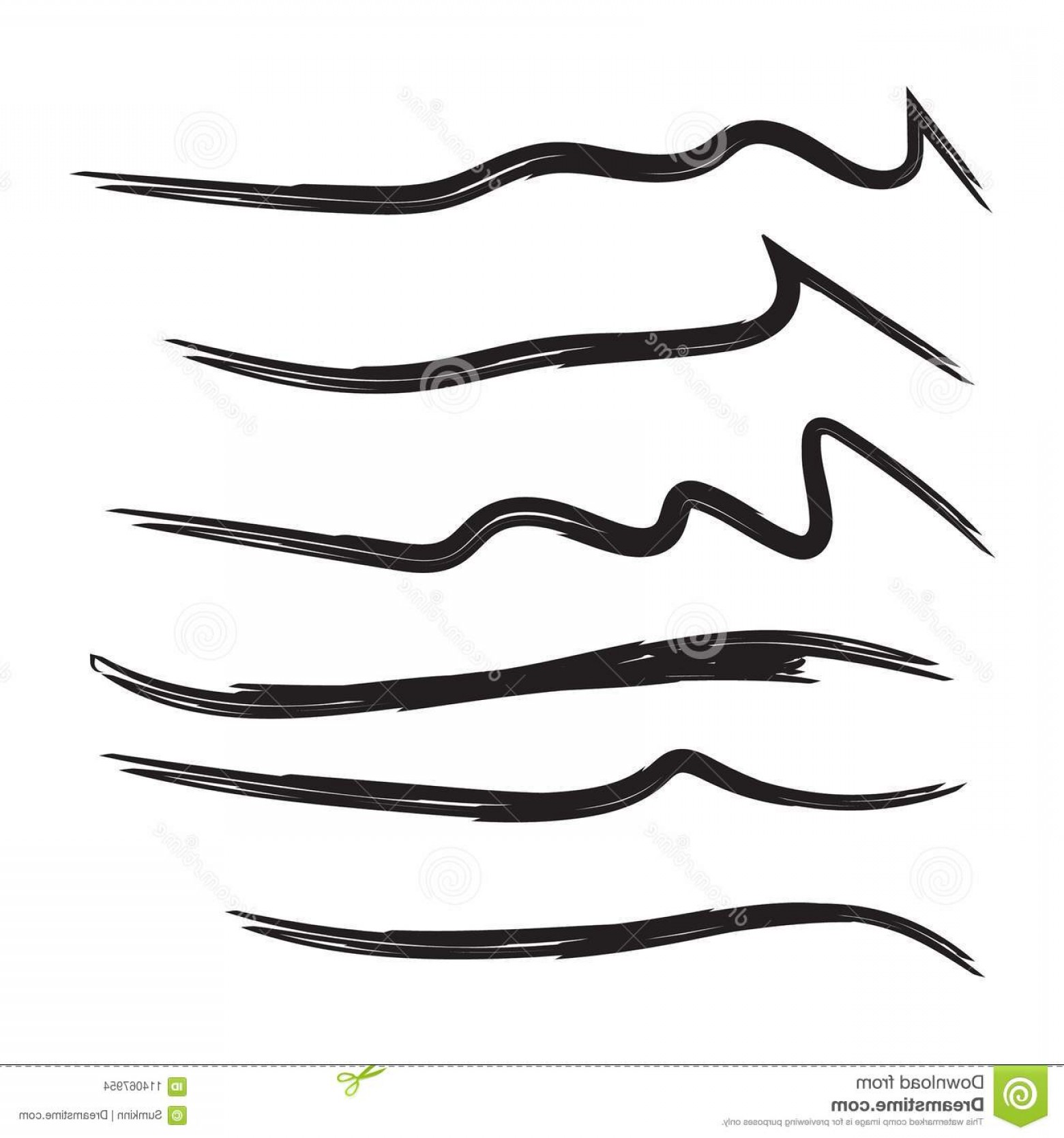 Vector Set Hand Drawn Underline Felt Tip Brush Smears Paint Stripe 1560x1668 Vector Set Hand Drawn Underline Felt Tip Brush Smears Paint Stripe