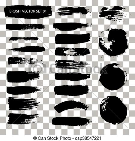 Set Of Brush Stroke Vector Stains Isolated 450x470 Set Of Brush Stroke Vector Stains Isolated