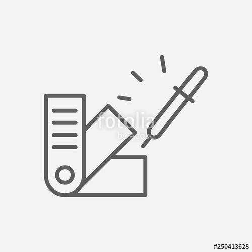 500x500 Color Swatch Icon Line Symbol Isolated Vector Illustration