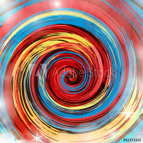 500x500 Abstract Colorful Paint Swirl Vector Background