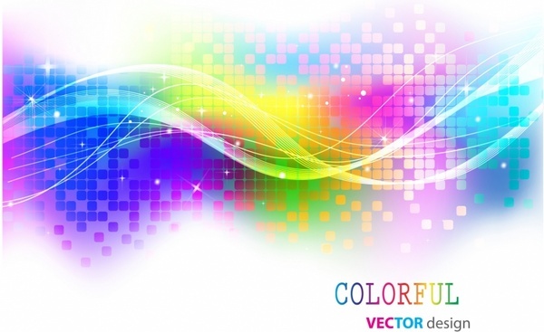 600x367 Abstract Paint Swirl Rainbow Color Vector Free Vector Download