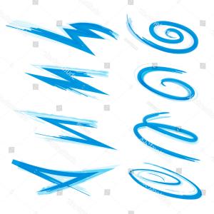 300x300 Initial Letter Logotype Company Name Blue And Black Color Swoosh