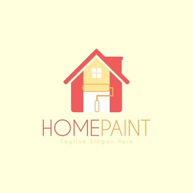 640x640 Vector Home Paint Service Logo Design Template Template For Free