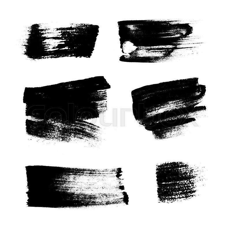 800x800 Black Paint Stains Overlay Texture Stock Vector Colourbox