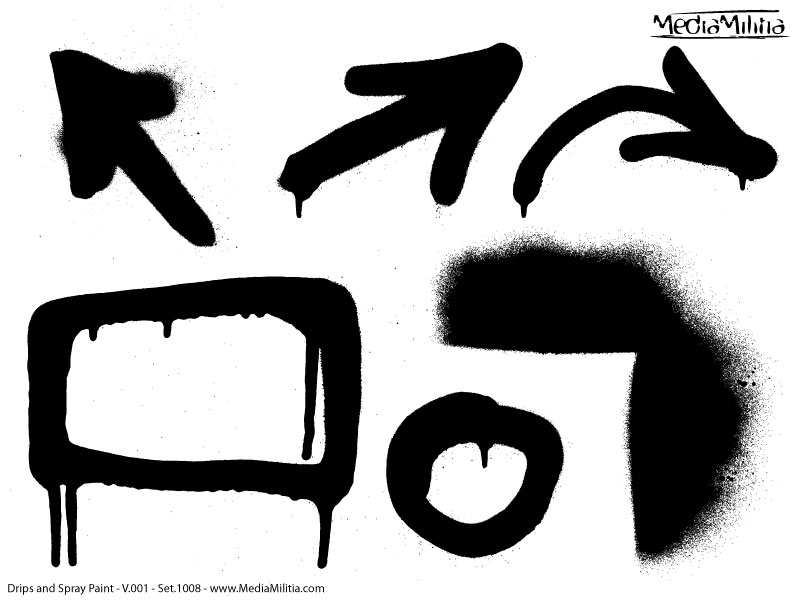 800x600 Drips And Spray Paint Pack Free Vectors Media Militia