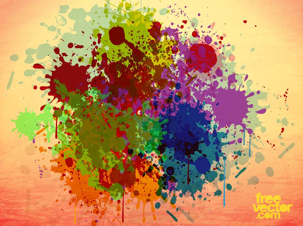 1024x765 Grunge Paint Vector Vector Art Graphics
